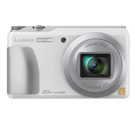 Panasonic Lumix DMC-ZS35 20x Long-Zoom Selfie Digital Camera, White
