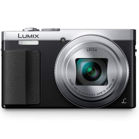 Panasonic Lumix DMC-ZS50 Digital Camera, 12.1MP, Leica 30x Optical Zoom, 3.0" LCD Display, Manual Focus Peaking, Full HD 1080p Video, Wi-Fi, GPS, Silver