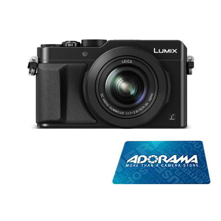 Panasonic Lumix DMC-LX100 Digital Camera, Black - with $100 Adorama Gift Card