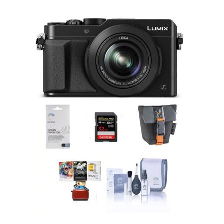 Panasonic Lumix DMC-LX100 Digital Camera with Free Mac Accessory Bundle, Black