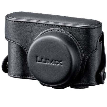 Panasonic DMW-CLX3 Black Leather Custom Camera System Bag for Lumix DMC-LX3 & DMC-LX2 Digital Cameras