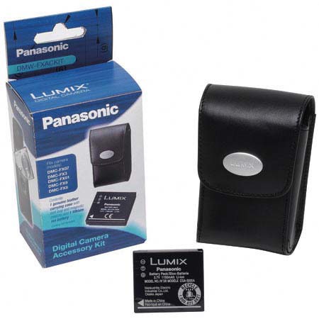 Panasonic Accessory Starter Kit for the Lumix Model DMC-FZ8 Digital Camera, with Case and Battery