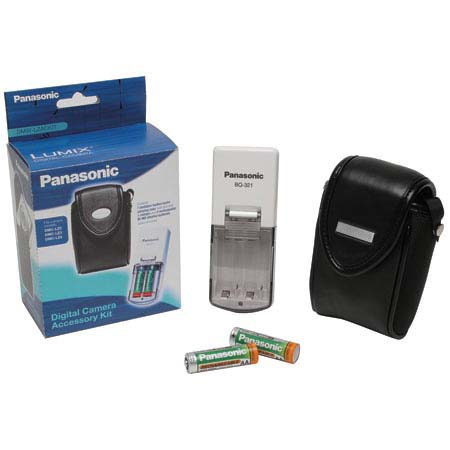 Panasonic Accessory Kit for the DMC-LZ5, DMC-LZ2 and DMC-LZ3 Digital Cameras, with Case, Batteries and Charger