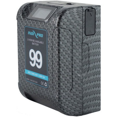 IndiPRO Micro Alpha Series 99Wh V-Mount Lithium-Ion Battery, Carbon Fiber