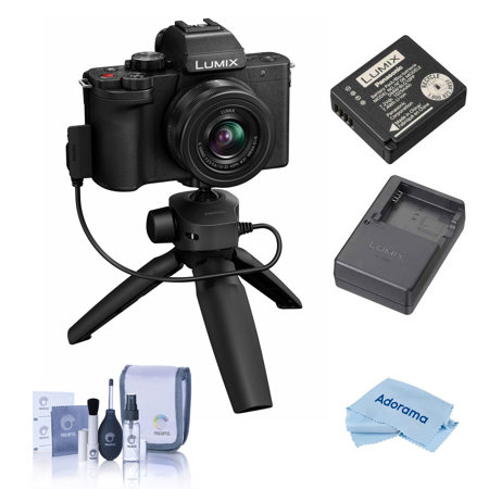 Panasonic DC-G100 Camera Black with 12-32mm Lens & Tripod/Grip W/Free Acc Bundle