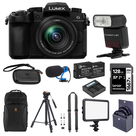 Panasonic LUMIX G95 Mirrorless Camera with 12-60mm Lens, Bundle w/Complete Kit