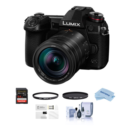 Panasonic Lumix G9 Mirrorless Camera, Black w/Leica DG 12-60/2.8-4 Lens