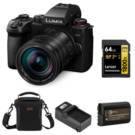 Panasonic LUMIX G9II Mirrorless Camera w/12-60mm f/2.8-4 Lens & Included Value