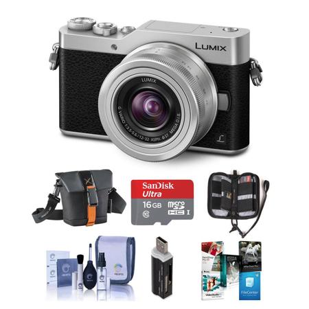 Panasonic Lumix DC-GX850 Mirrorless Camera w/12-32mm And Free Acc Bundle, Silver