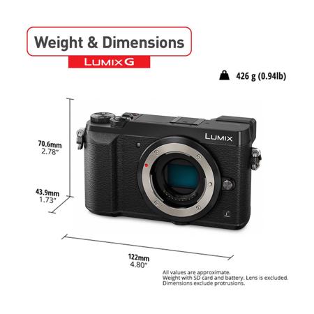 USED qanasonic Lumix DMC-GX85 Mirrorless Camera - Black, with