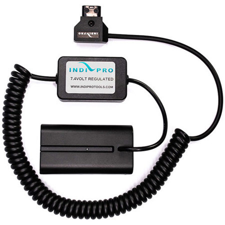 IndiPRO Coiled D-Tap to Sony L-Series Type Dummy Battery