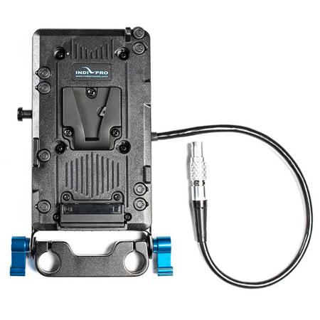 IndiPRO V-Mount Plate to 12" LEMO Cable for Canon C300 Mark II Camera
