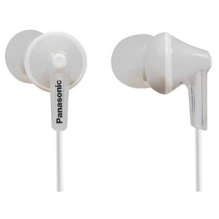 Panasonic RP-HJE125 ErgoFit In-Ear Earbud Headphones, White