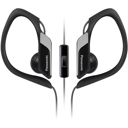 Panasonic RP-HS34M Earbud Sport Clip Headphones with Mic + Controller