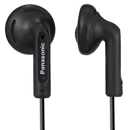 Panasonic RP-HV096-K Earbuds with Powerful Bass, Black