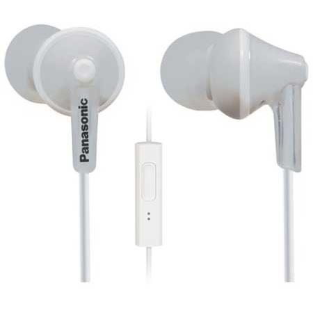 Panasonic RP-TCM125 ErgoFit In-Ear Headphones with Mic/Controller, White