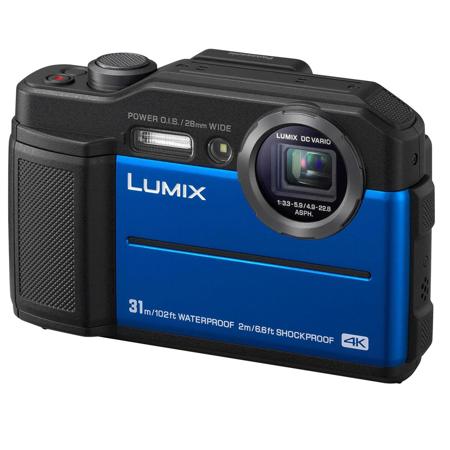 Panasonic Lumix TS7 Waterproof Tough Camera, 20.4 Megapixels, 4.6X Zoom - Blue
