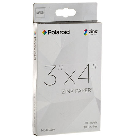 Polaroid 3x4 inch Zink Photo Paper 30 Pack