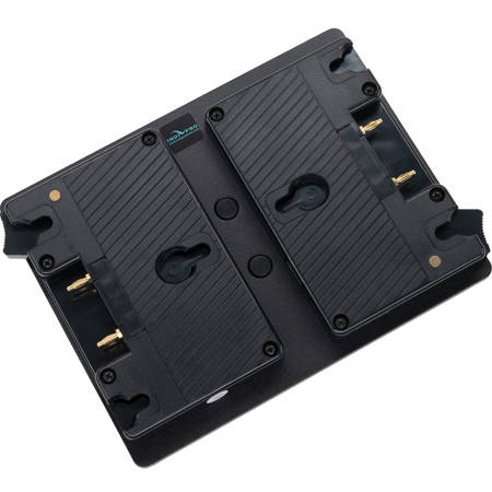 IndiPRO Dual Gold Mount Hot Swappable Battery Adapter Plate with D-Tap to Gold Mount Plate