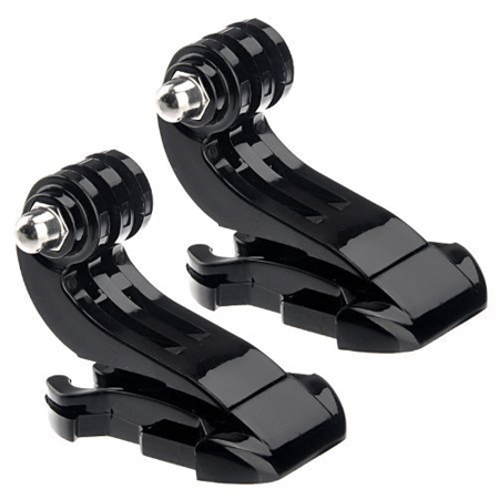 Polaroid 2x Vertical Surface J-hook Buckle Mount for GoPro HERO4, 3+ & 3 Camera