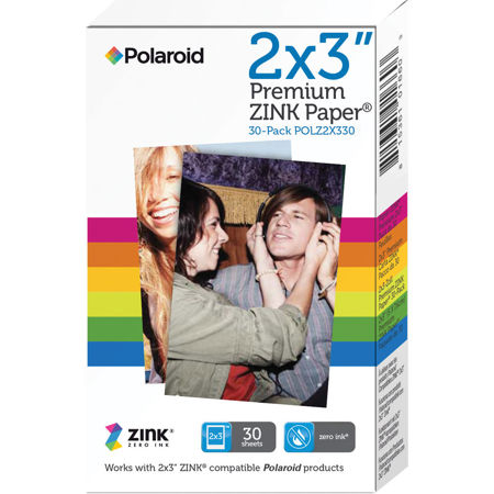 Polaroid M230 Premium 2" x 3" Zink Paper, 30 Per Pack