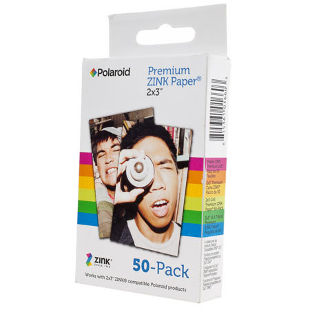 Polaroid M230 Premium 2" x 3" Zink Paper, 50 Per Pack