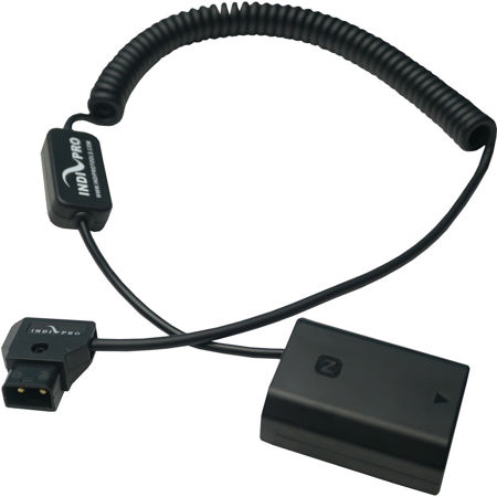 IndiPRO 24" - 36" Coiled D-Tap to Sony NP-FZ100 Type Dummy Battery Cable