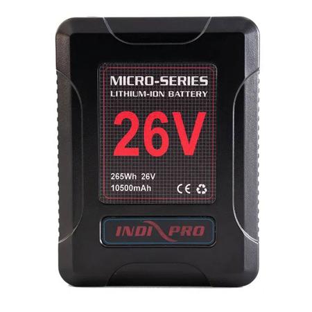 IndiPRO Micro-Series 26V 260Wh Gold Mount Lithium-Ion Battery