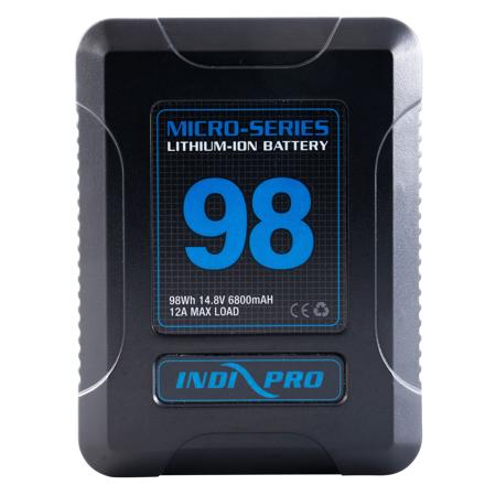 IndiPRO Micro 98Wh Gold Mount Li-Ion Battery Kit for Blackmagic URSA Camera