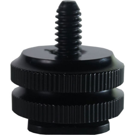 IndiPRO Male Hot Shoe to 1/4"-20 Male Post Adapter