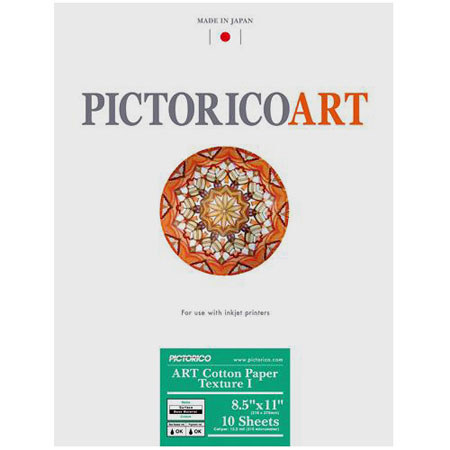 Pictorico MCTW-LTR Art Matte Cotton Fine Art Paper (8.5x11"), 10 Sheets