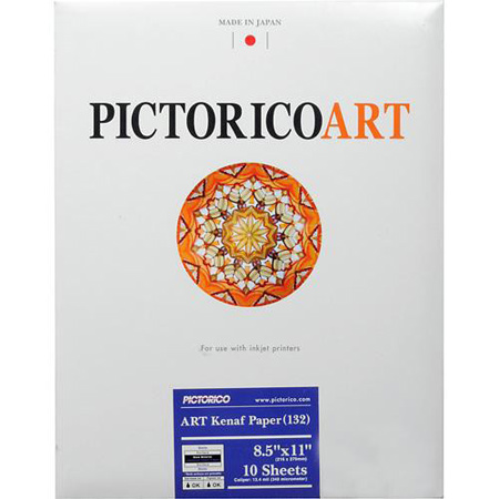 Pictorico MW1PH-LTR Art Kenaf 132 Inkjet Paper,8.5x11"