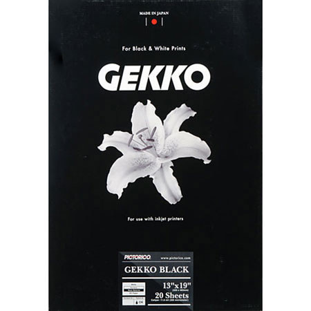 Pictorico Gekko Black, Monochrome Photo Paper, 13x19in