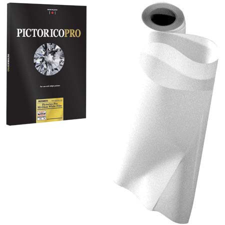 Pictorico PGF100, Hi-Gloss White Inkjet Film, 5.4 mil., 185gsm, 59x65.6", Roll with 3" Core
