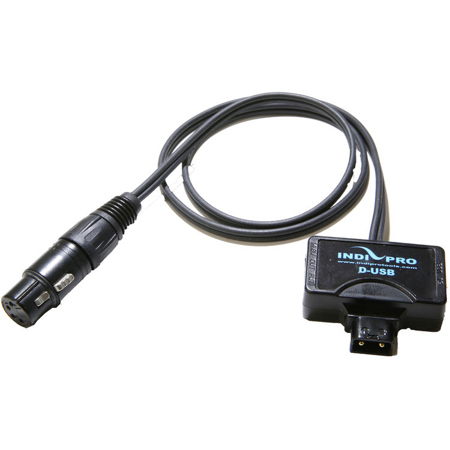 Indipro 30" Mini-Tap with Neutrik 4-Pin XLR Female to Female D-Tap USB Connector