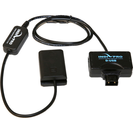 IndiPRO 30" Mini-Tap with Sony NP-FW50 Type Battery to Female D-Tap USB Cable