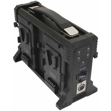 IndiPRO 4-Bay Pro Battery Charger for V Mount Batteries