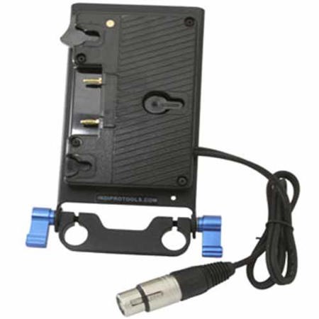 IndiPRO Gold Mount Plate with 4-Pin Neutrik XLR Connector