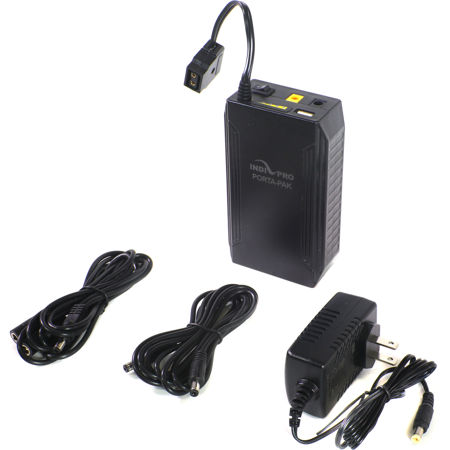 IndiPRO Porta-Pak 8V/12V Battery w/D-Tap Output,Charger & Battery Traveling Case