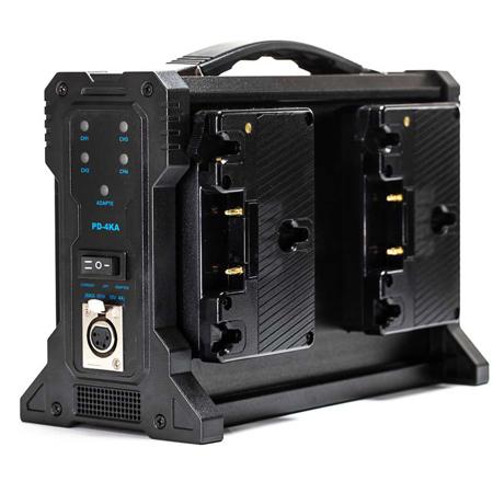 IndiPRO Quad Pro Battery Charger for Four Gold-Mount Batteries