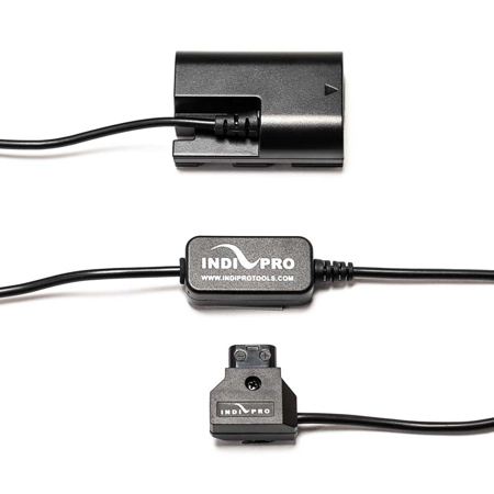 IndiPRO 30" Power Convertor P-Tap to Canon LP-E6 Dummy Battery Cable