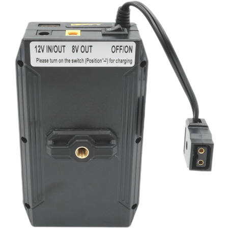 IndiPRO Porta-Pak 72Wh 8V/12V Battery with D-Tap Output and Charger