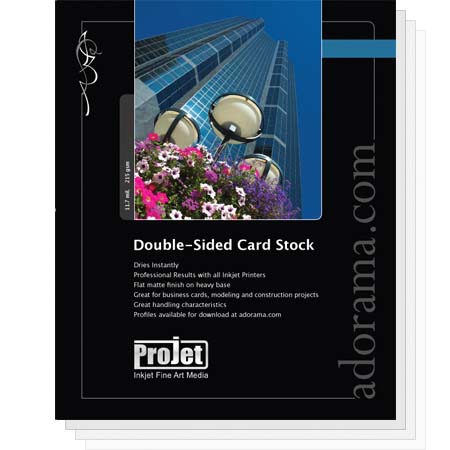 Projet Heavyweight Card Stock Double Sided Matte Inkjet Paper, 5x7", 100 Sheet