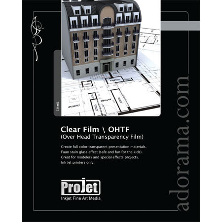 Projet Inkjet Transparency Film, 8.5x11", 20 Sheets