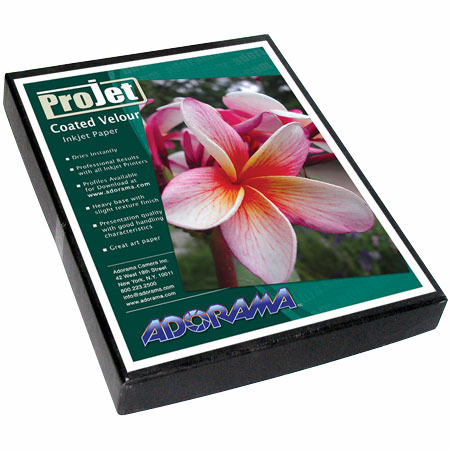 Projet Coated Velour, Archival Fine Art, Matte Surface Inkjet Paper, 15.0 mil., 11x17", 50 Sheet Pack.
