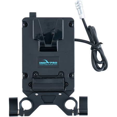 IndiPRO Ultra Mini V-Mount Adapter Plate w/15mm Rod Clamp for BMPCC 4K/6K/6K Pro