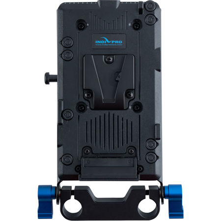 IndiPRO V-Mount Battery Plate with 3x D-Tap Outputs and 15mm Rod Clamp