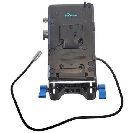 IndiPRO 16" V-Mount Battery Plate with HDMI to 3G/HD/SD-SDI Converter