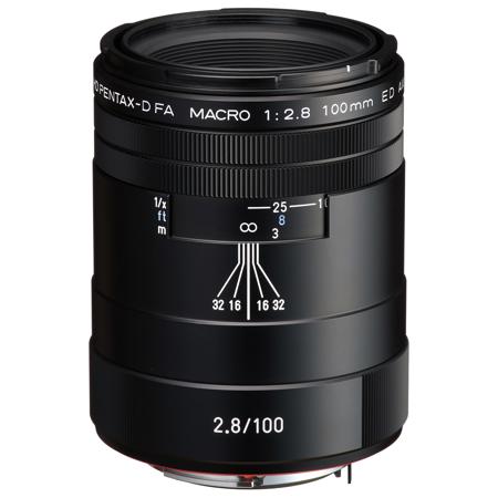 Pentax HD Pentax-D FA Macro 100mm f/2.8 ED AW Lens, Black 20320