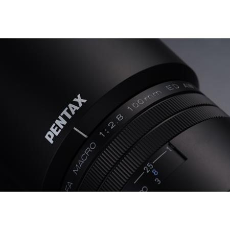 Pentax HD Pentax-D FA Macro 100mm f/2.8 ED AW Lens, Black 20320